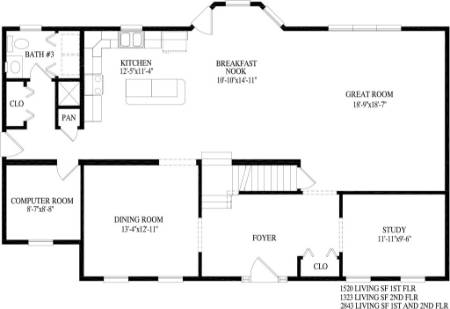 Fayette Modular Home Floor Plan First Floor